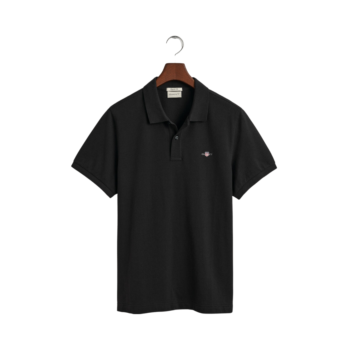 Shield SS Pique Polo - Black