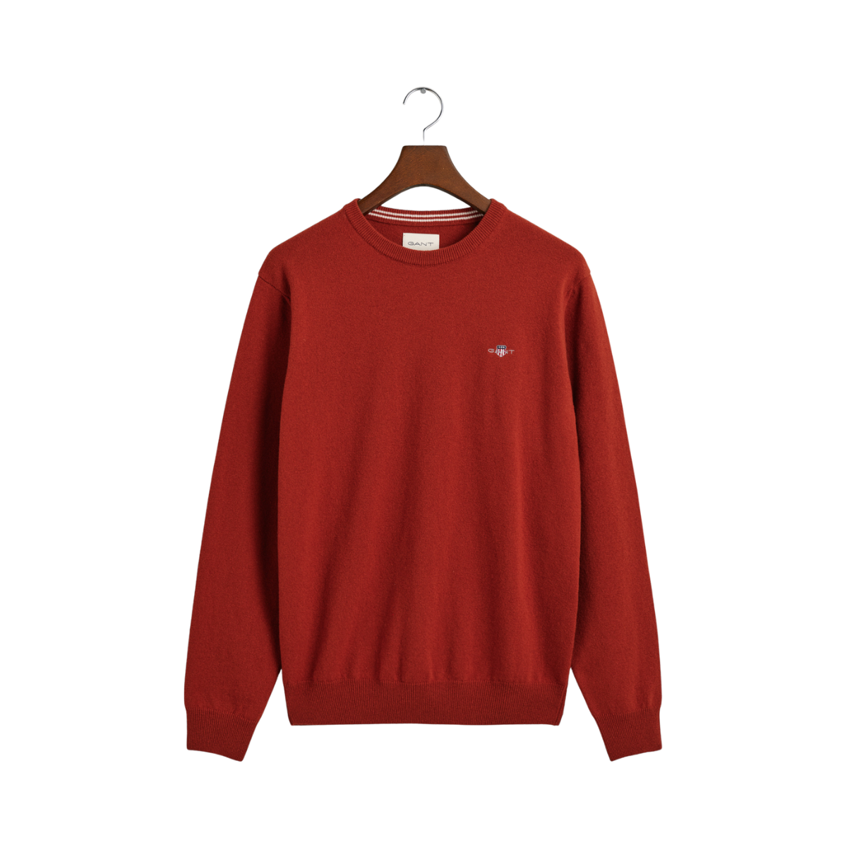 Superfine Lambswool C-Neck - Red