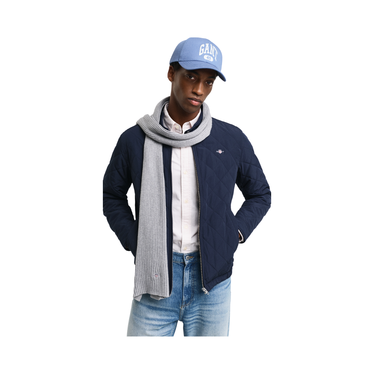 Quilted Windcheater - Blue