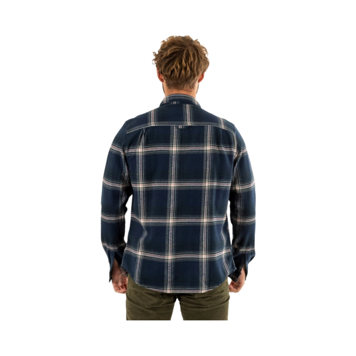 Vintaged check overshirt - Navy