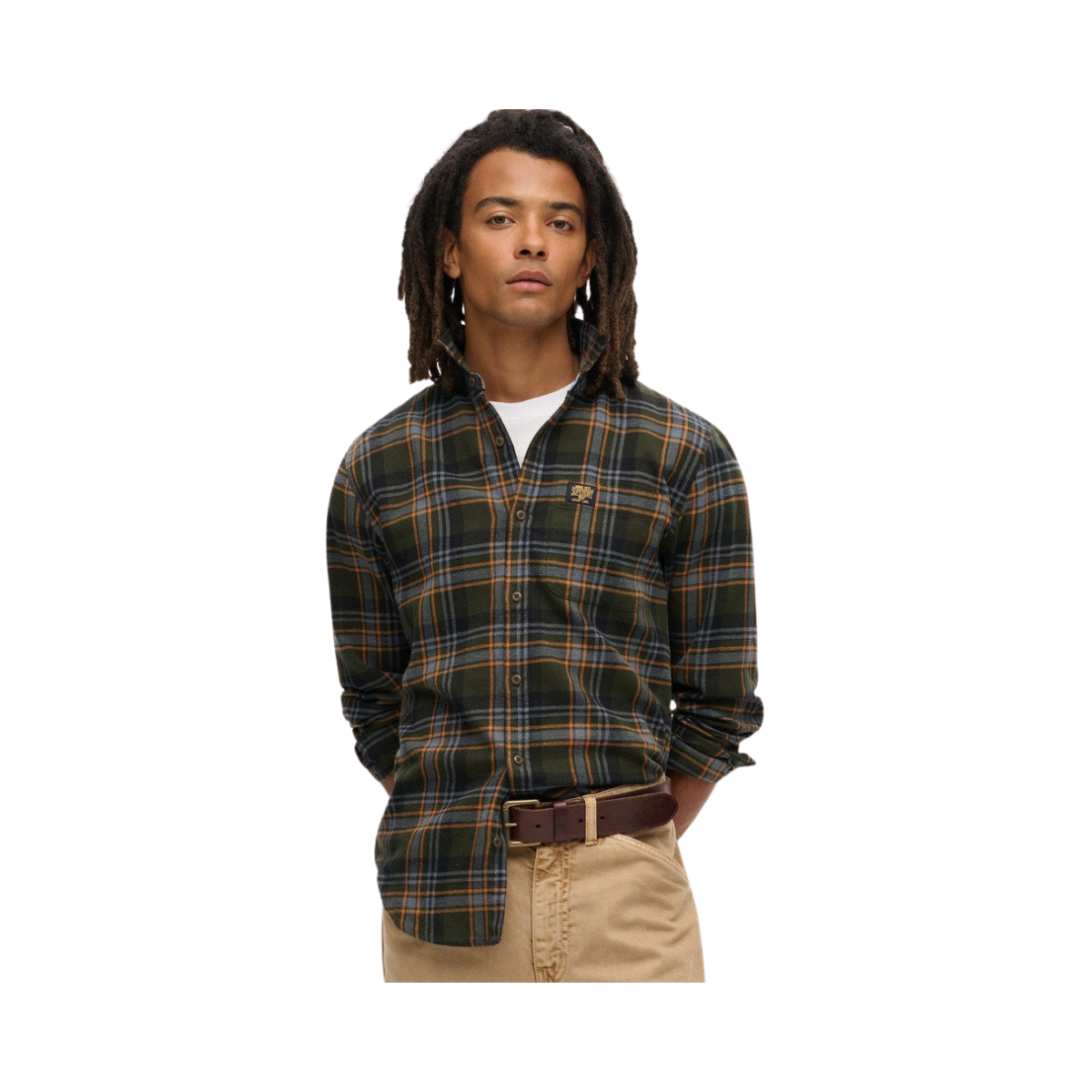 L/S Cotton Lumberjacket shirt - Green