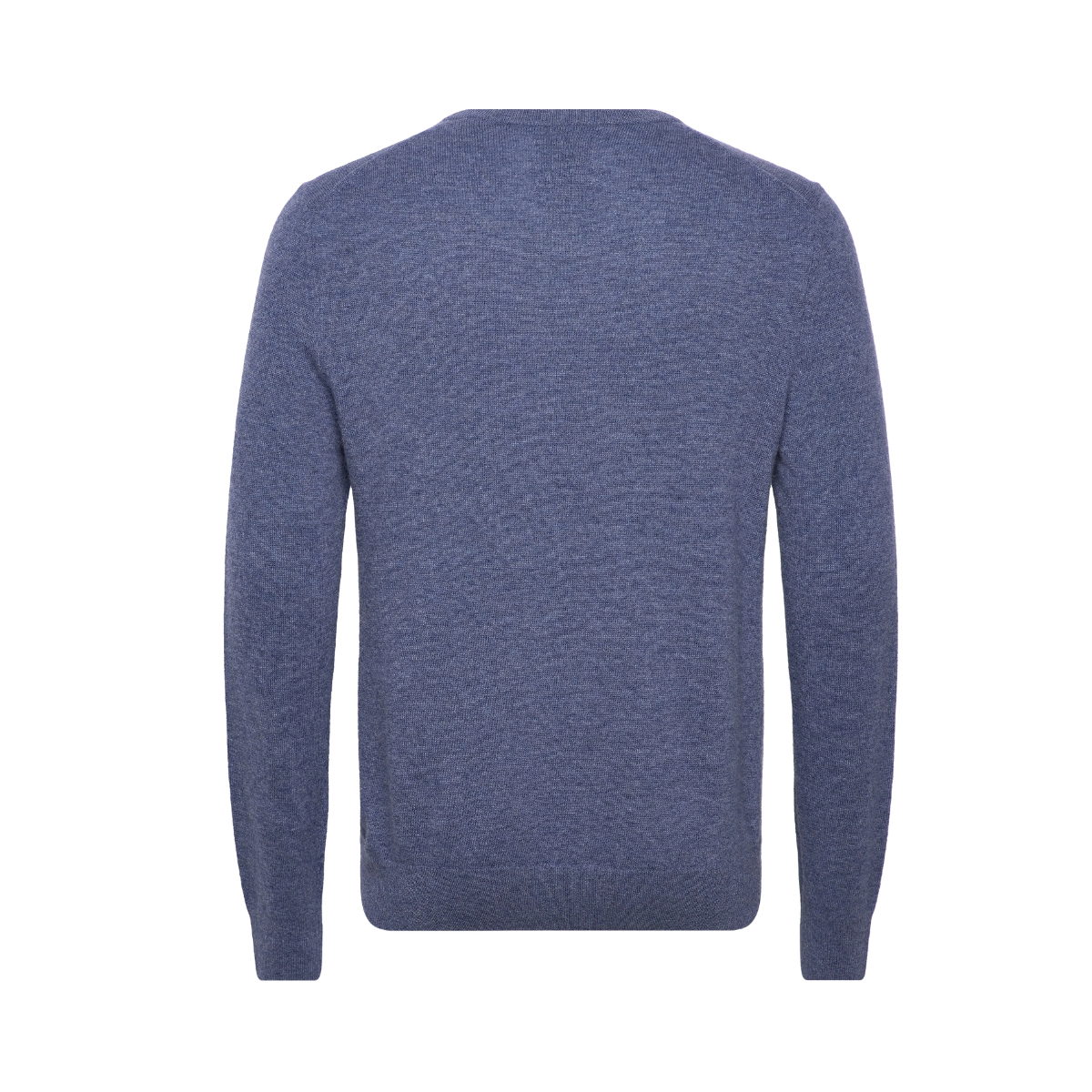 EXTRAFINE LAMBSWOOL V-NECK - Blue