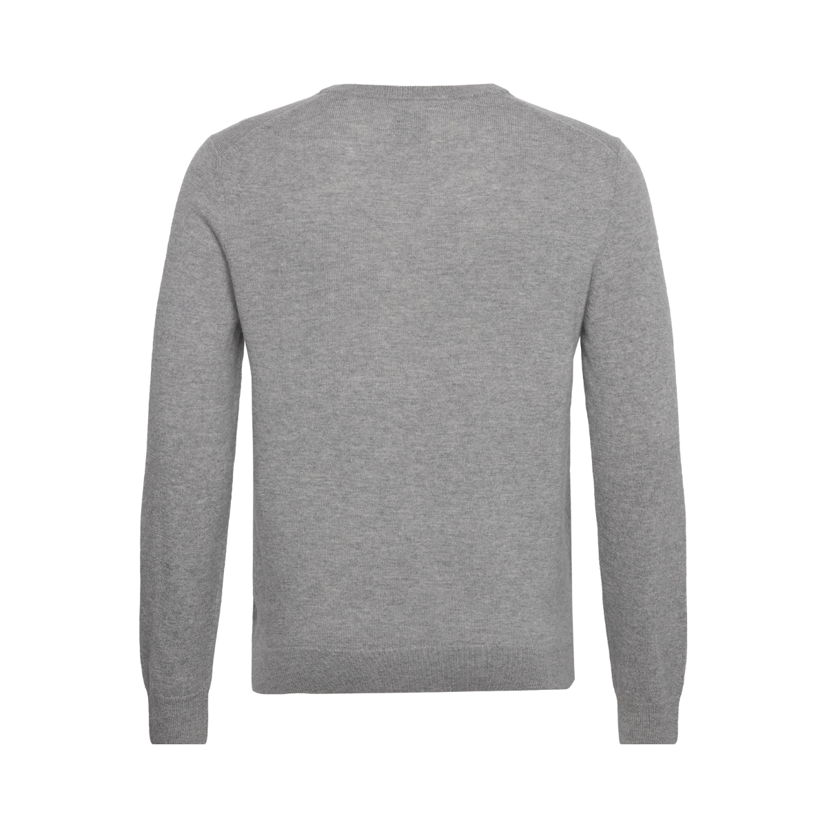 EXTRAFINE LAMBSWOOL V-NECK - Grey