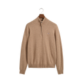 Superfine Lambswool Half Zip - Beige