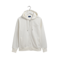 TONAL ARCHIVE SHIELD ZIP HOODIE - White