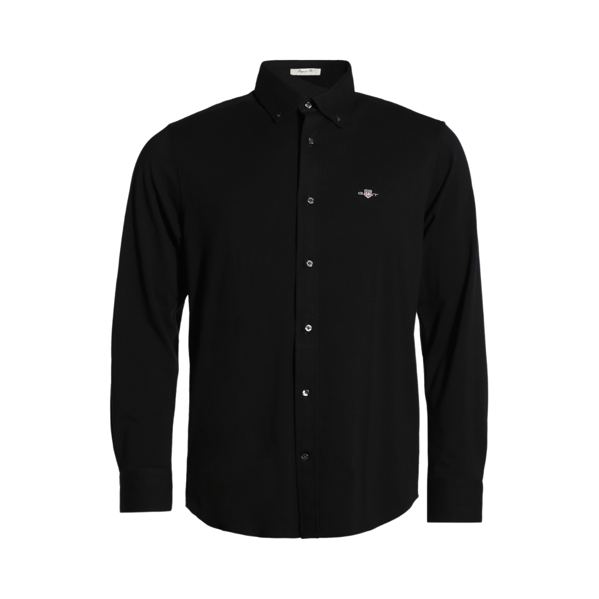 Reg Jersey Pique Shirt - Black