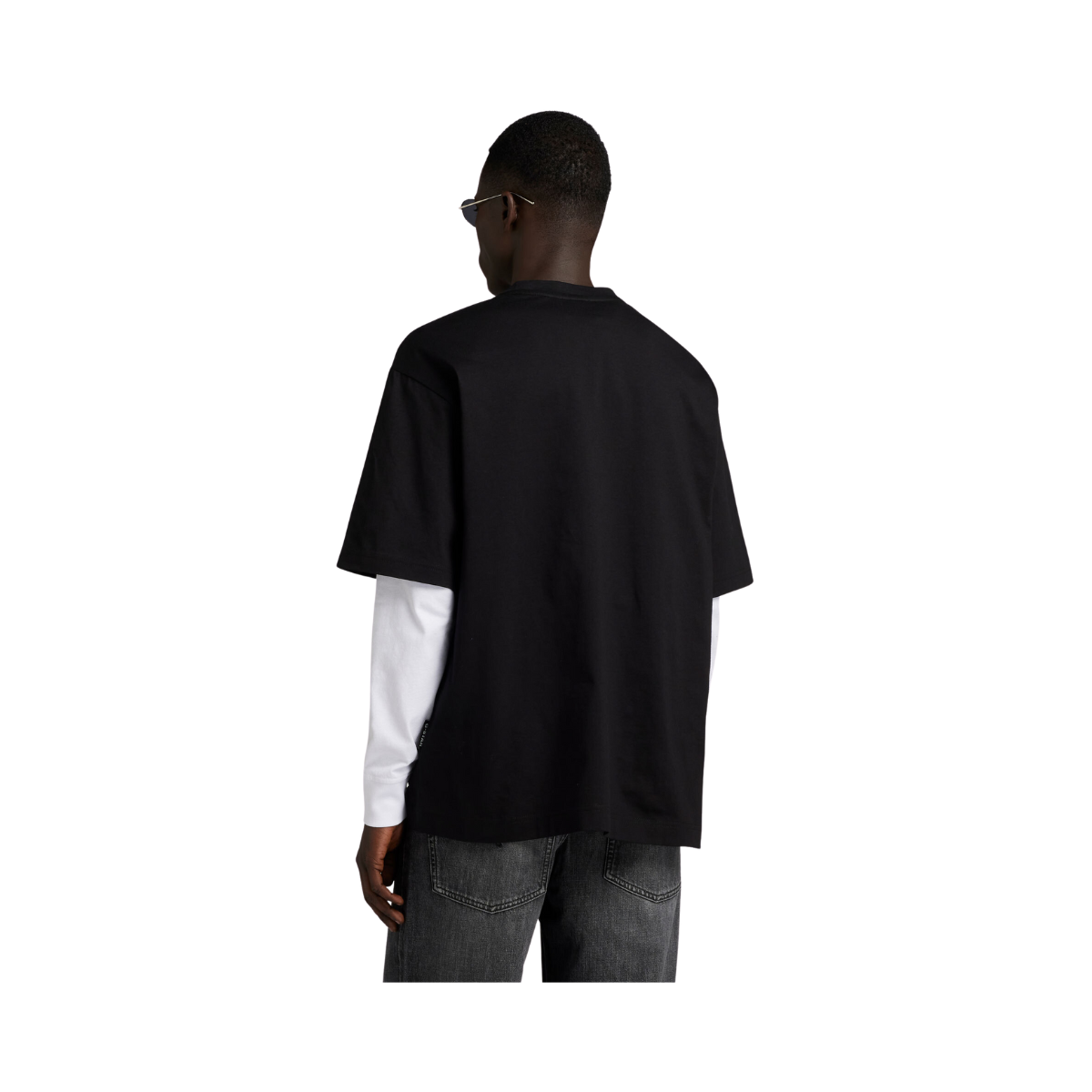 Old School Logo Oversized Tee - Black