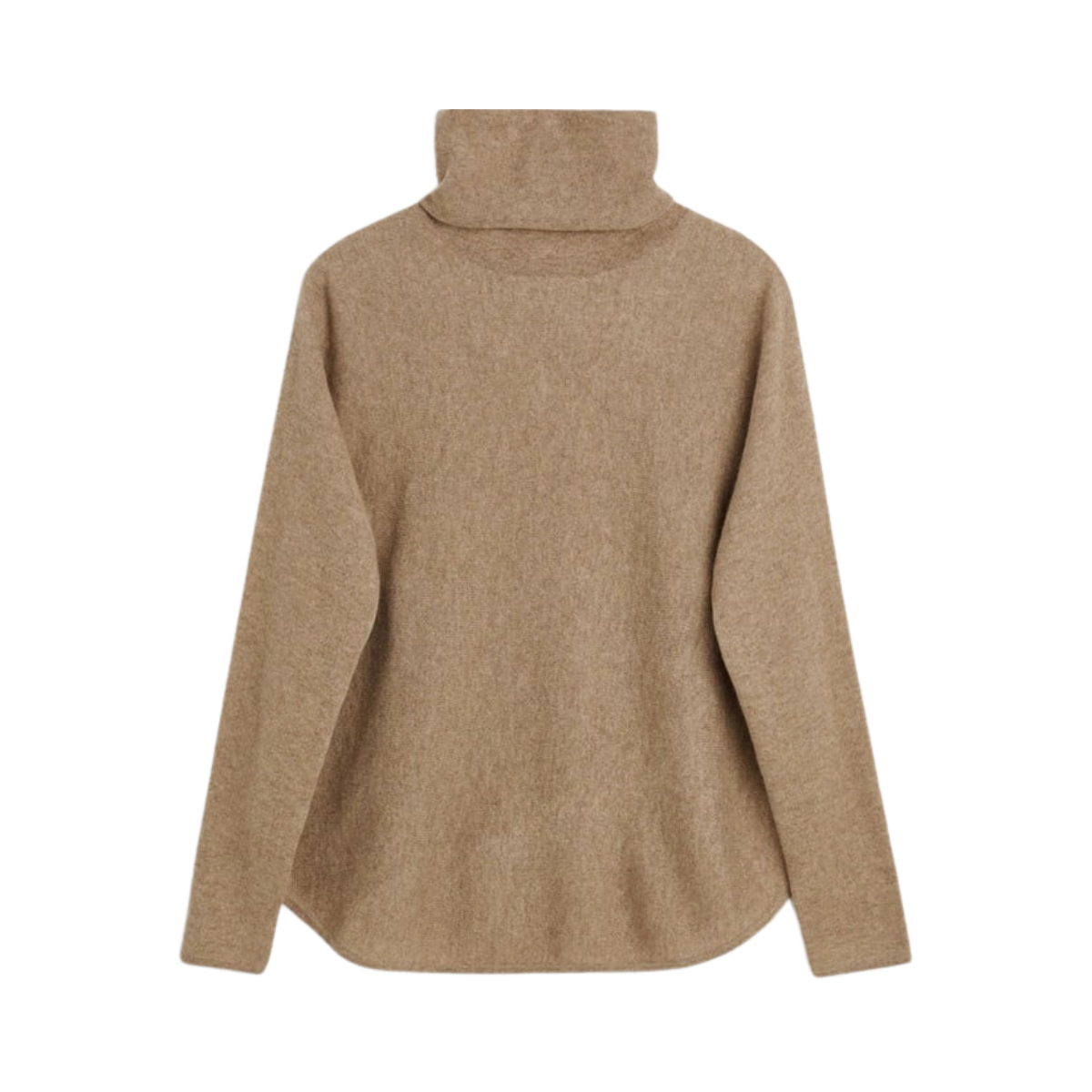 CURVED TURTLENECK - Brown