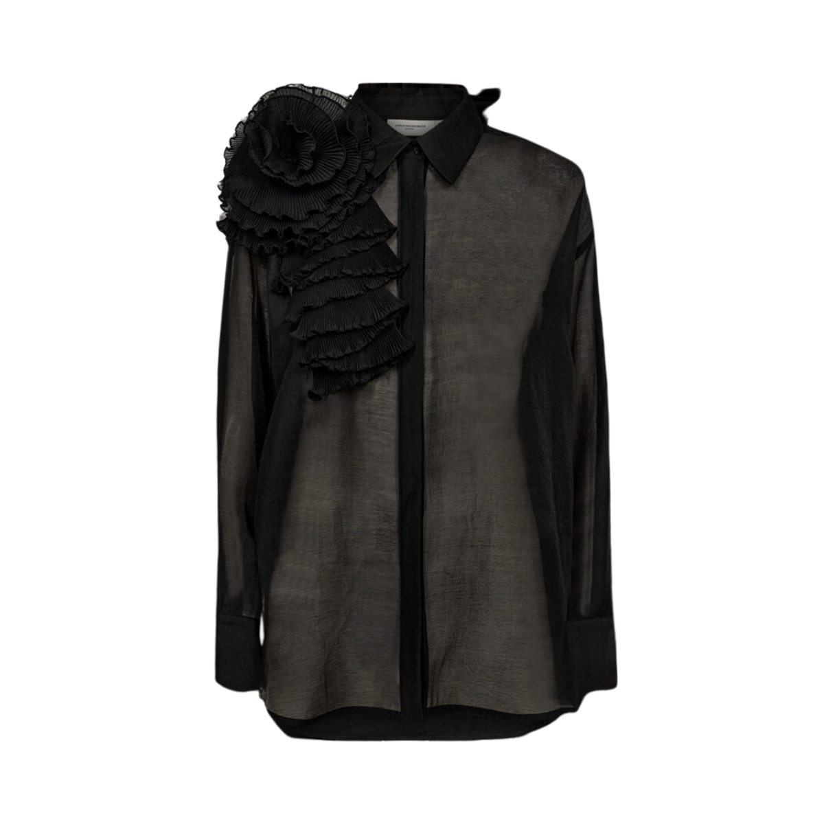 Bluebell Frill Shirt - Black