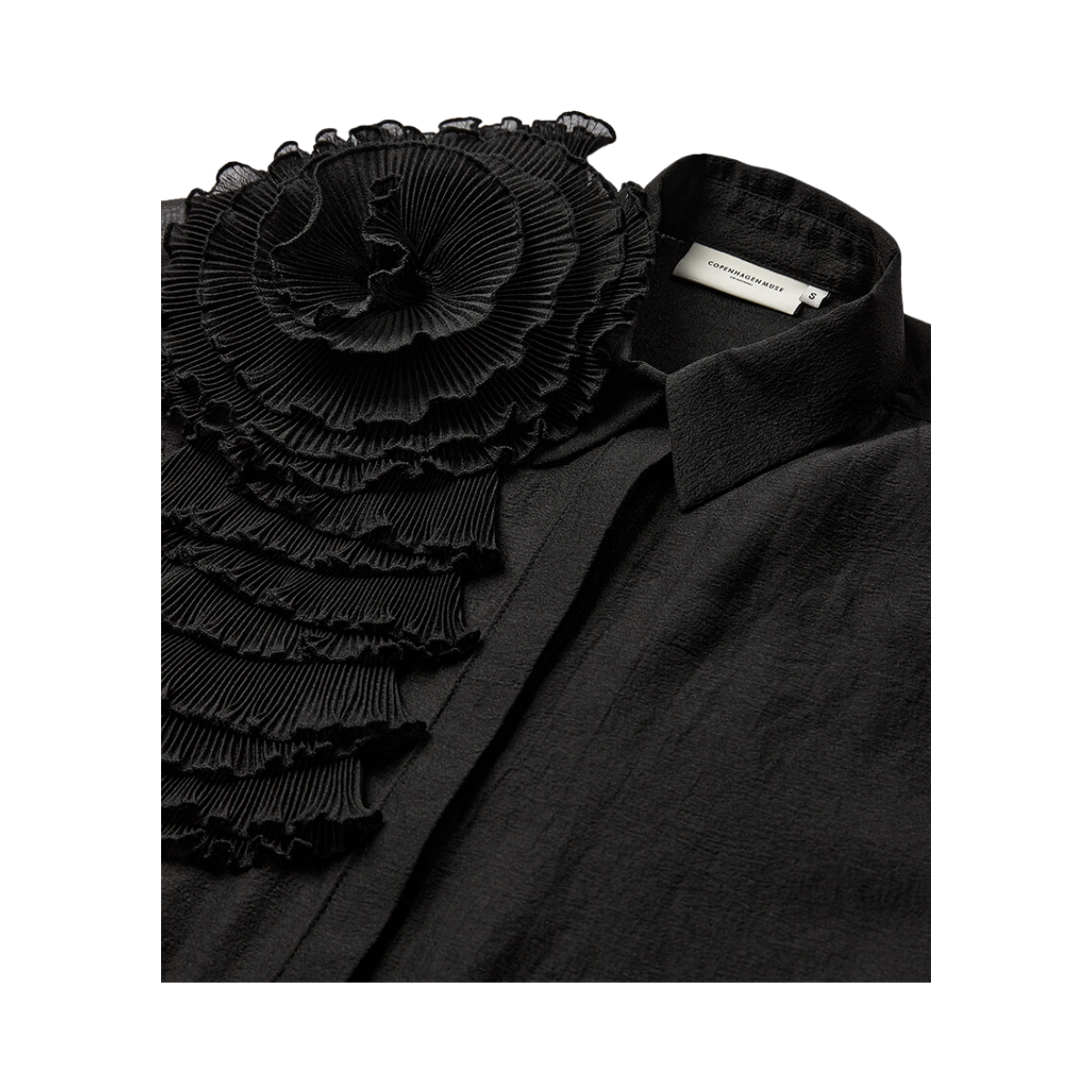 Bluebell Frill Shirt - Black