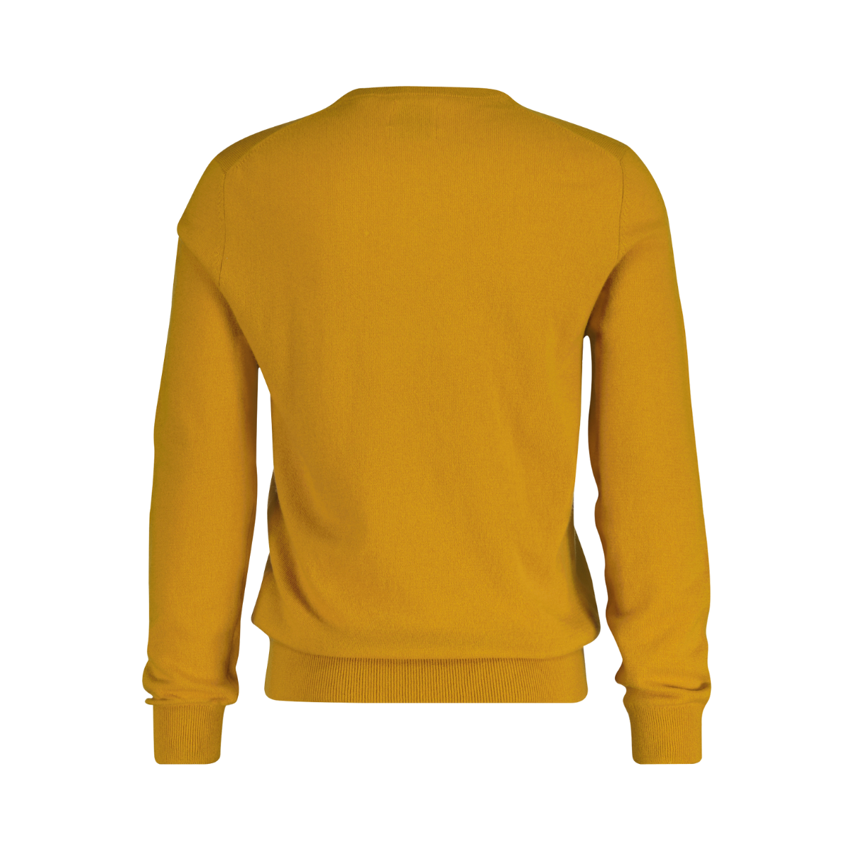 EXTRAFINE LAMBSWOOL V-NECK - Yellow