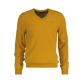 EXTRAFINE LAMBSWOOL V-NECK - Yellow