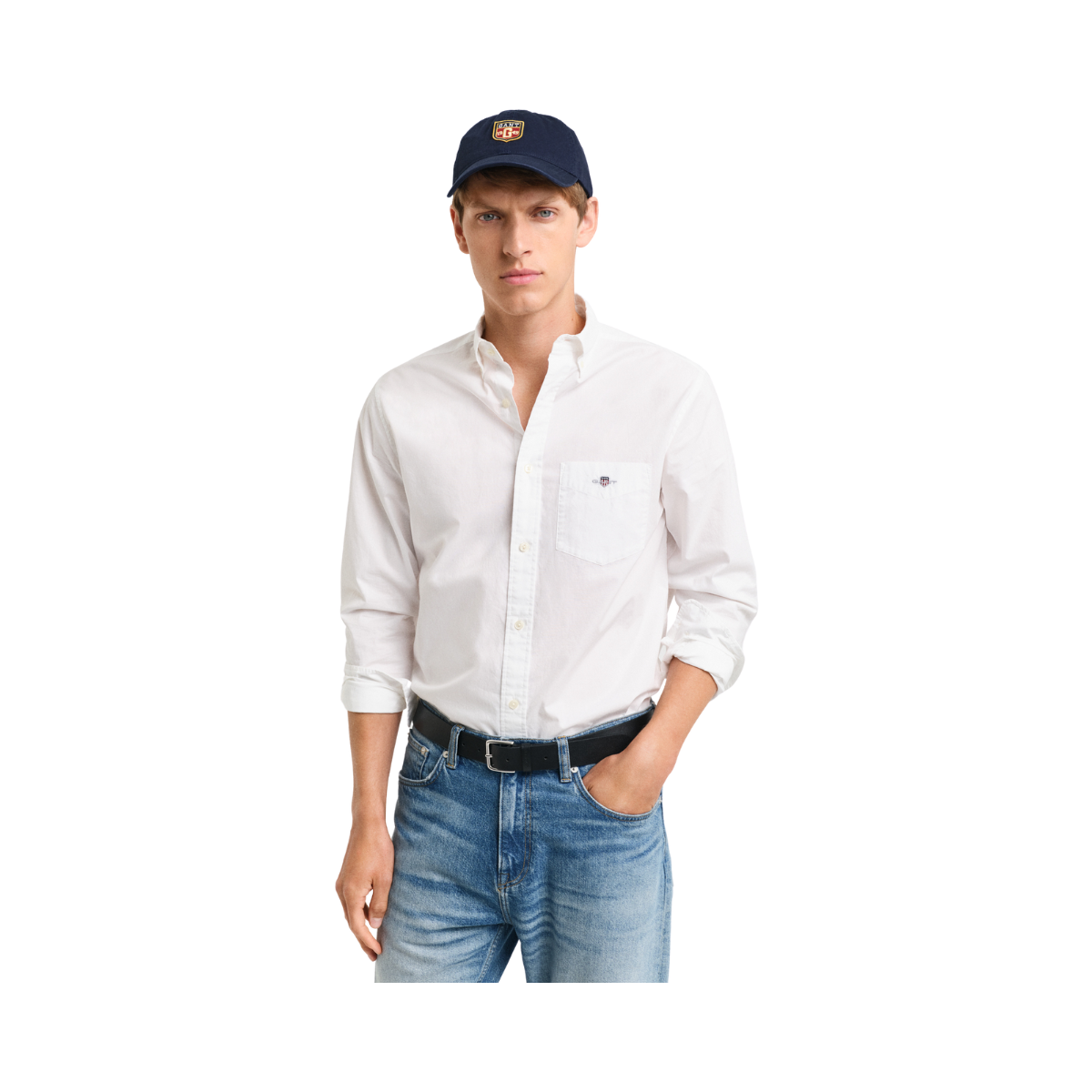 REG POPLIN SHIRT - White