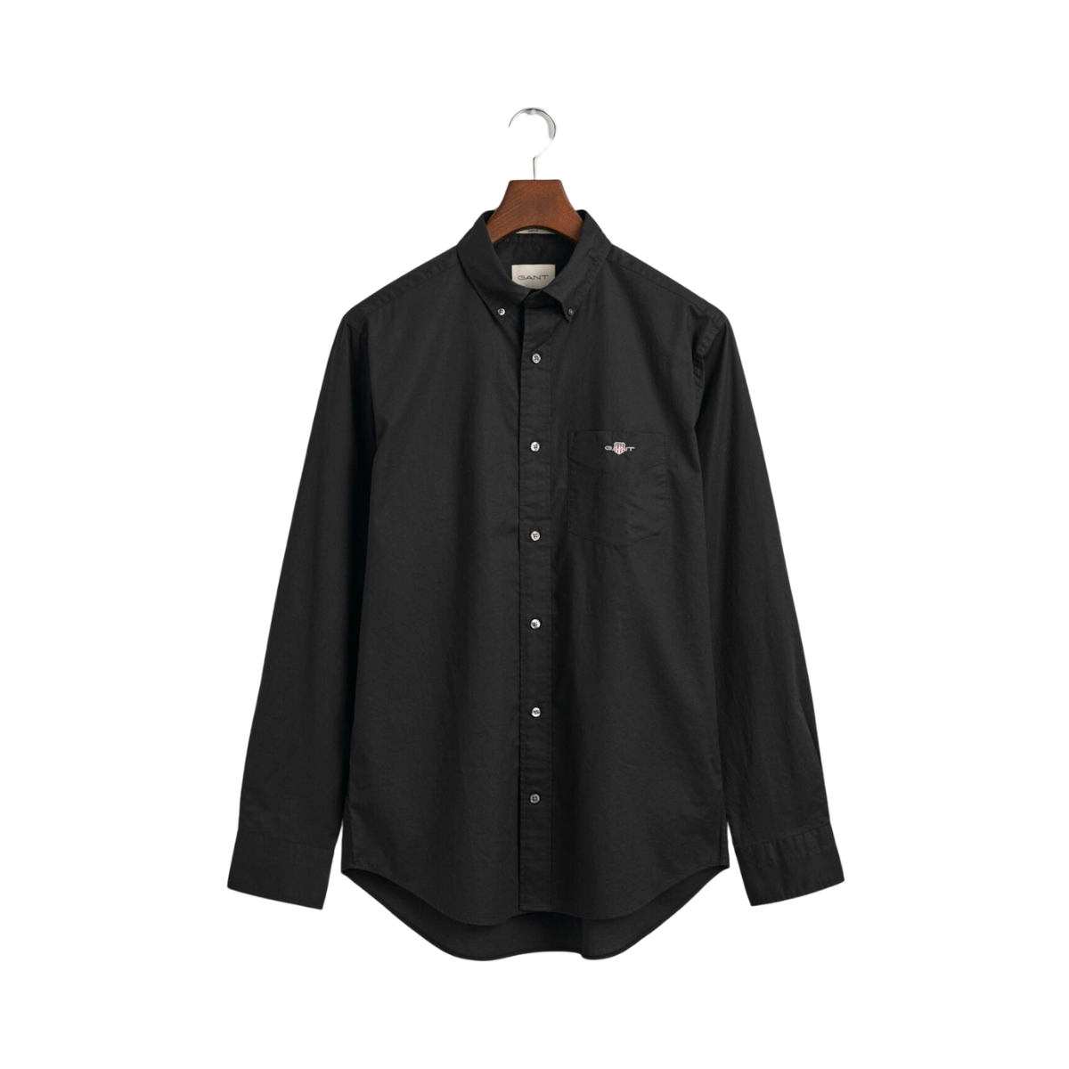 REG POPLIN SHIRT - Black