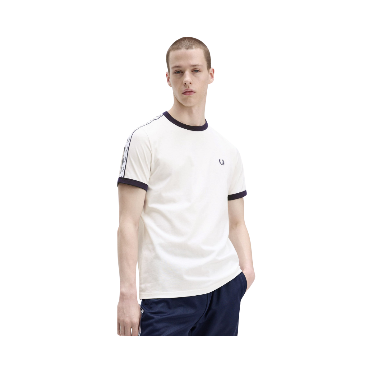 TAPED RINGER T-SHIRT - White