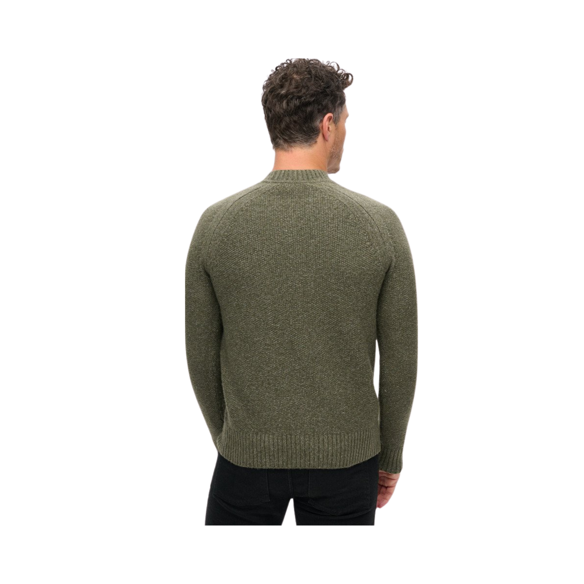 Chunky raglan jumper - Green