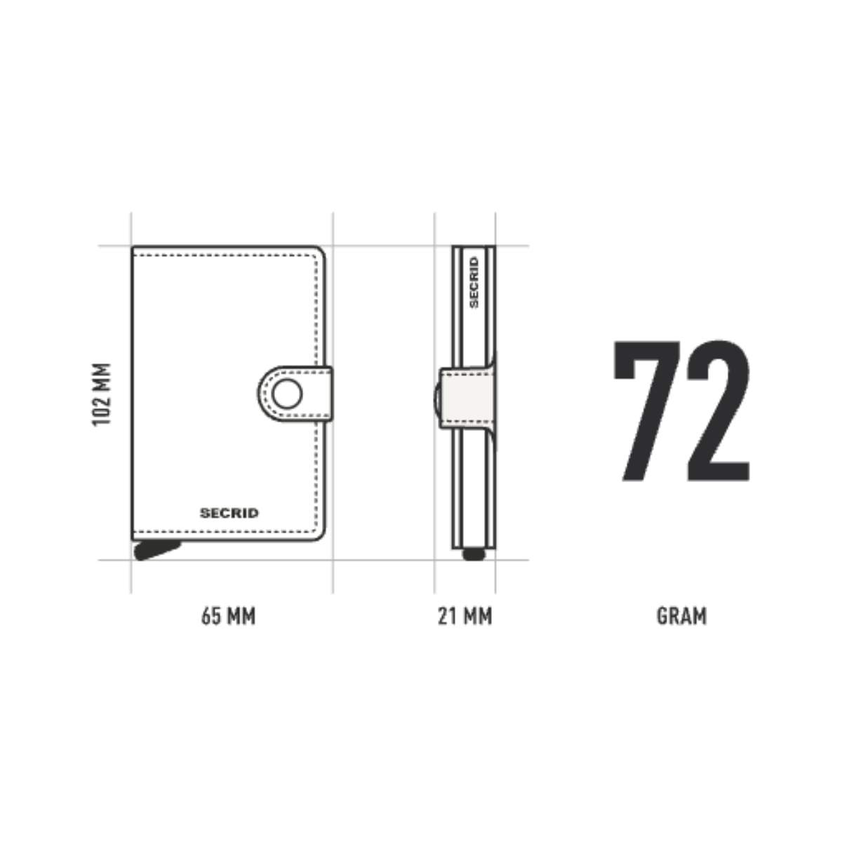 Miniwallet Orginal - Orginal Grey