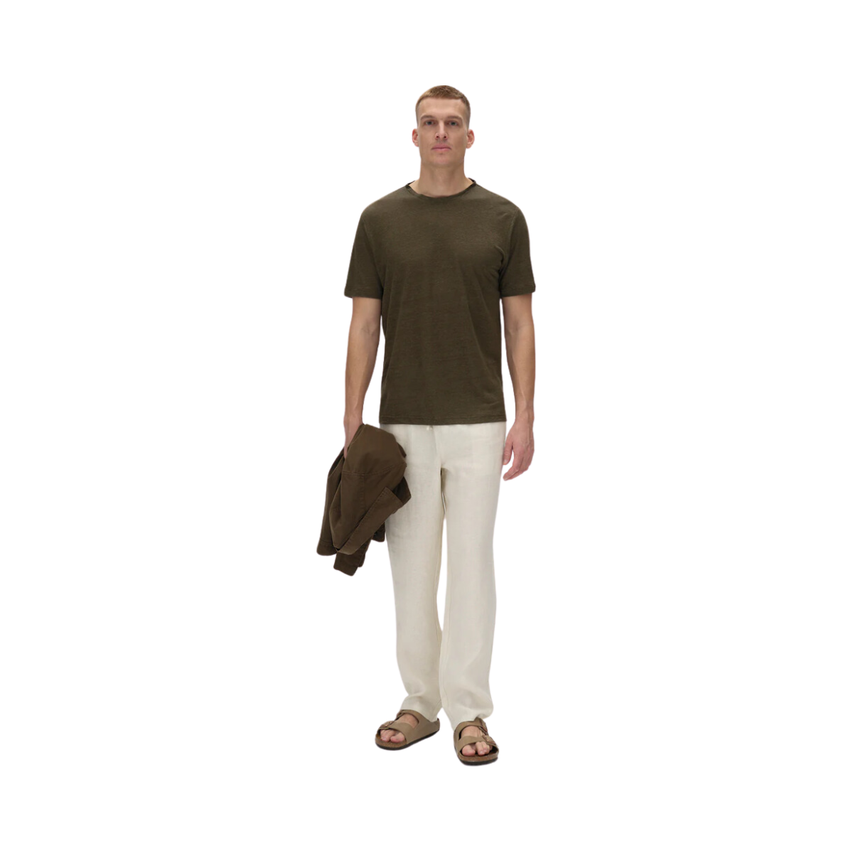 Duke Linen SS Tee - Forest Night