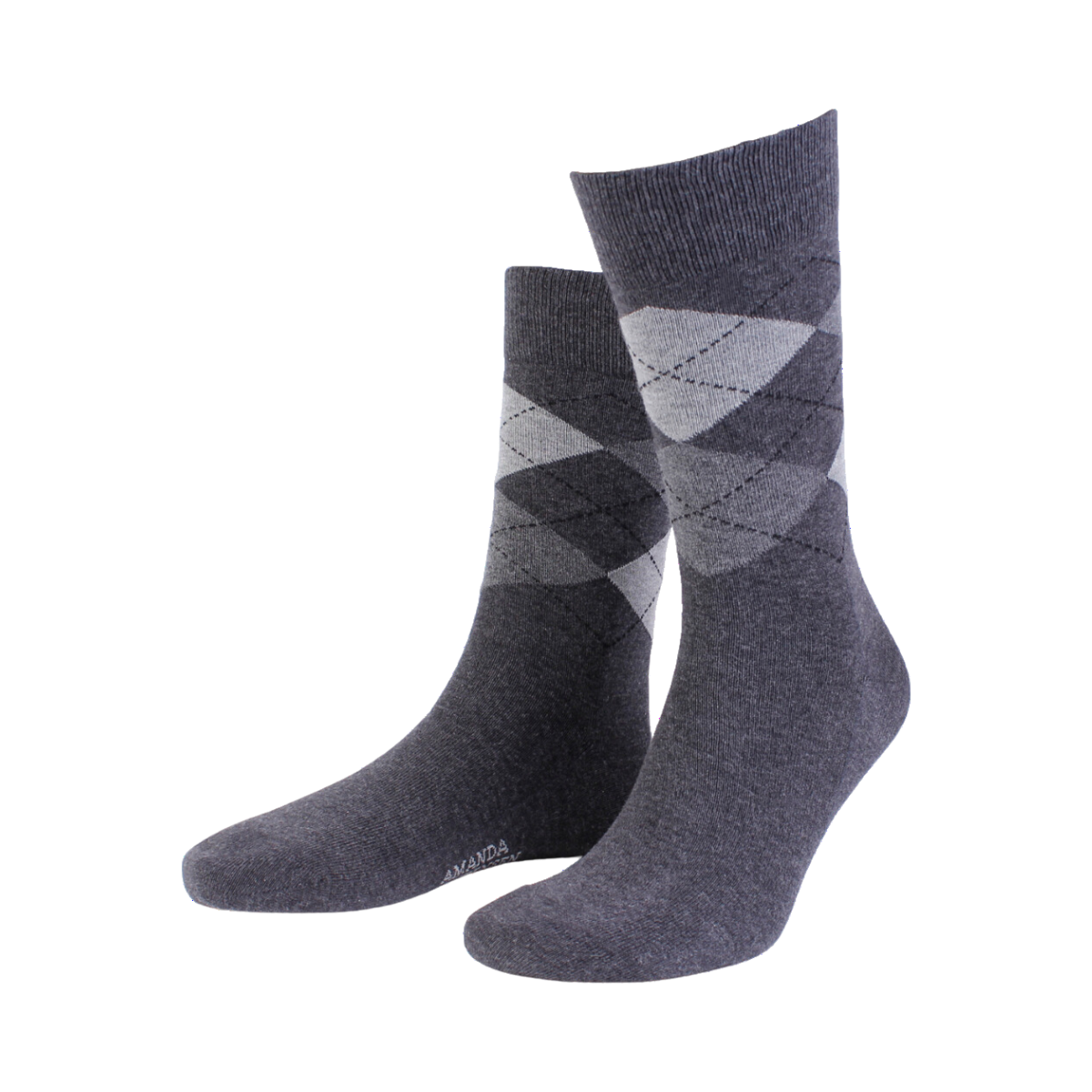 True Ankle Argyle - Grey