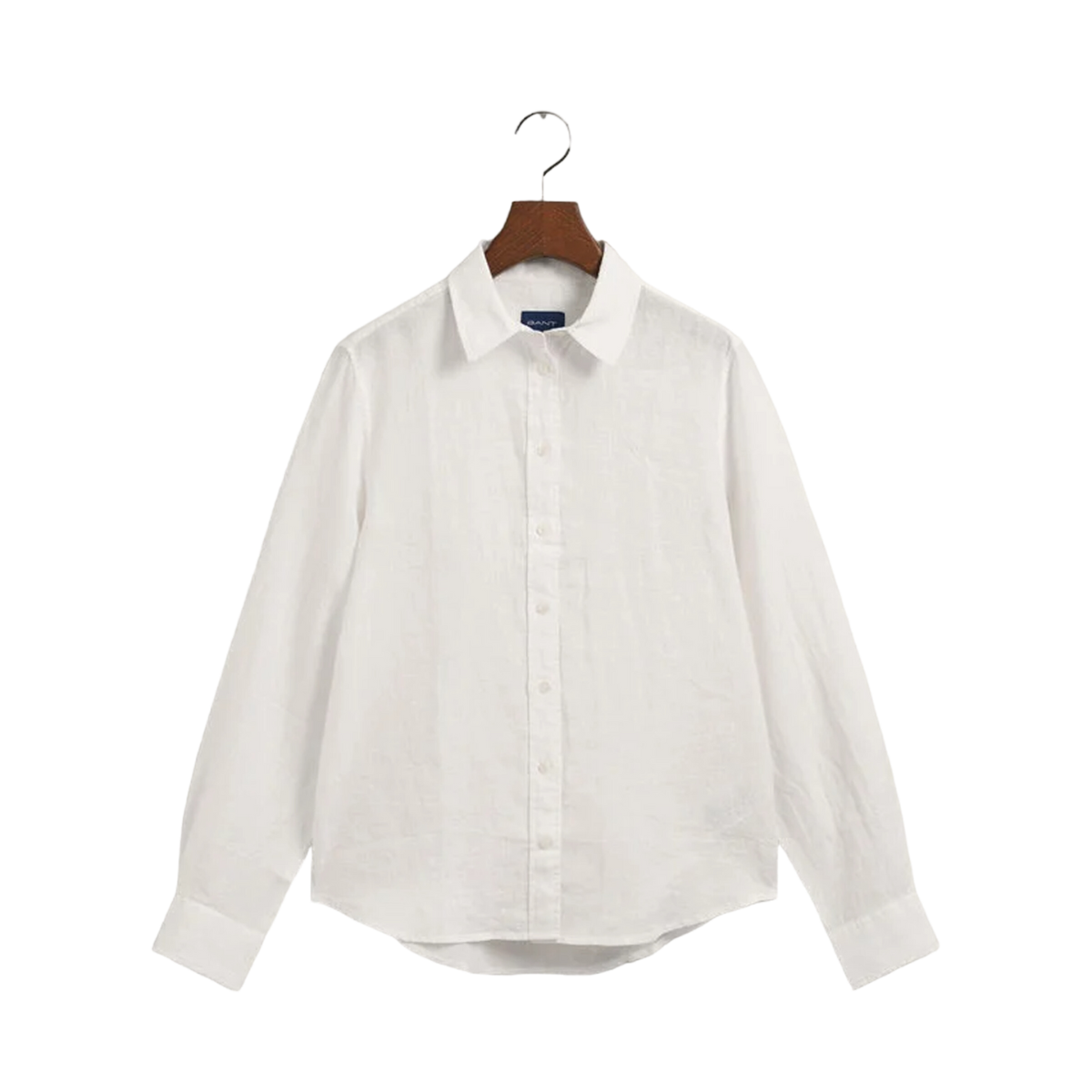 REG LINEN CHAMBRAY SHIRT - White