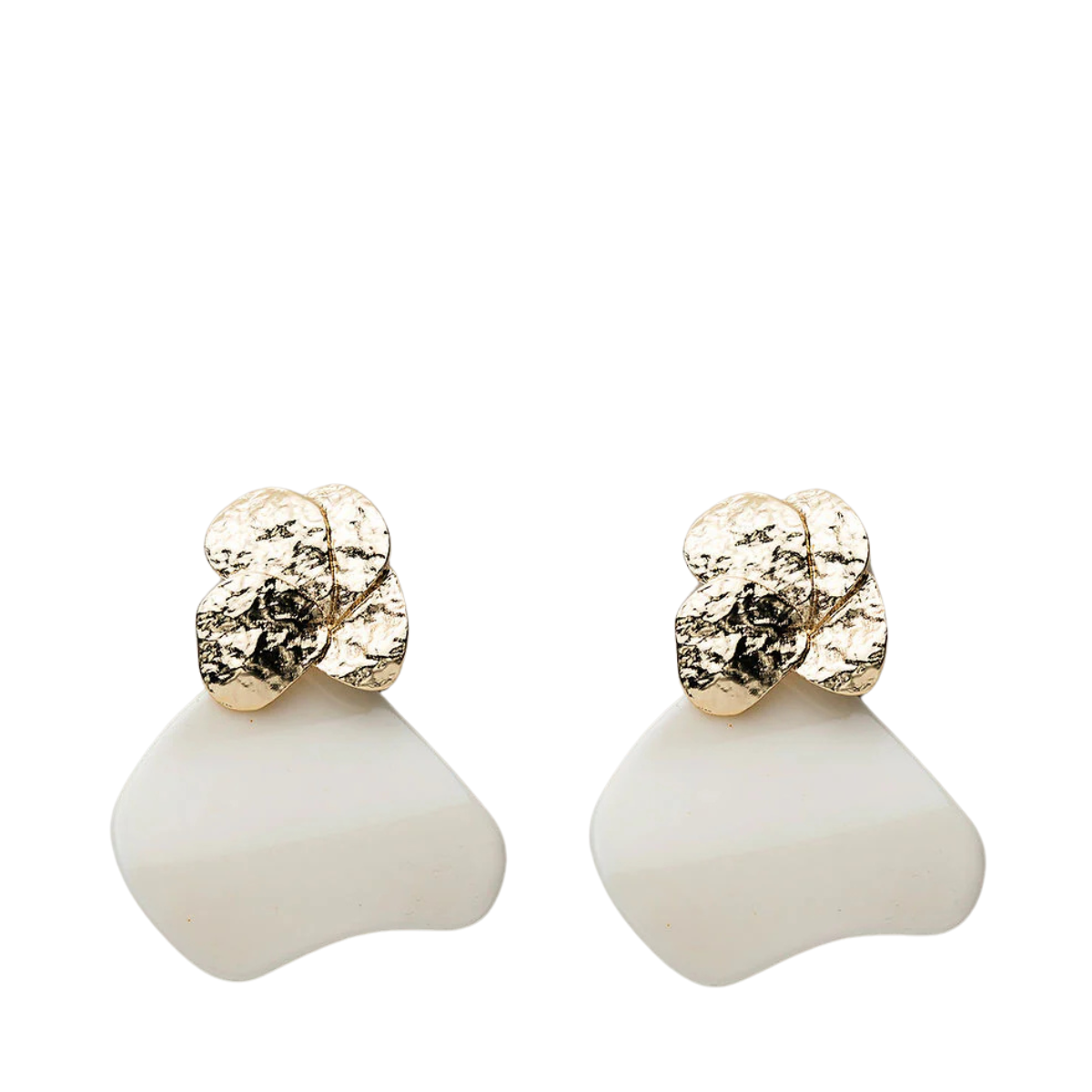Violet Earrings - Offwhite