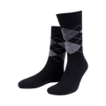 True Ankle Argyle - Black