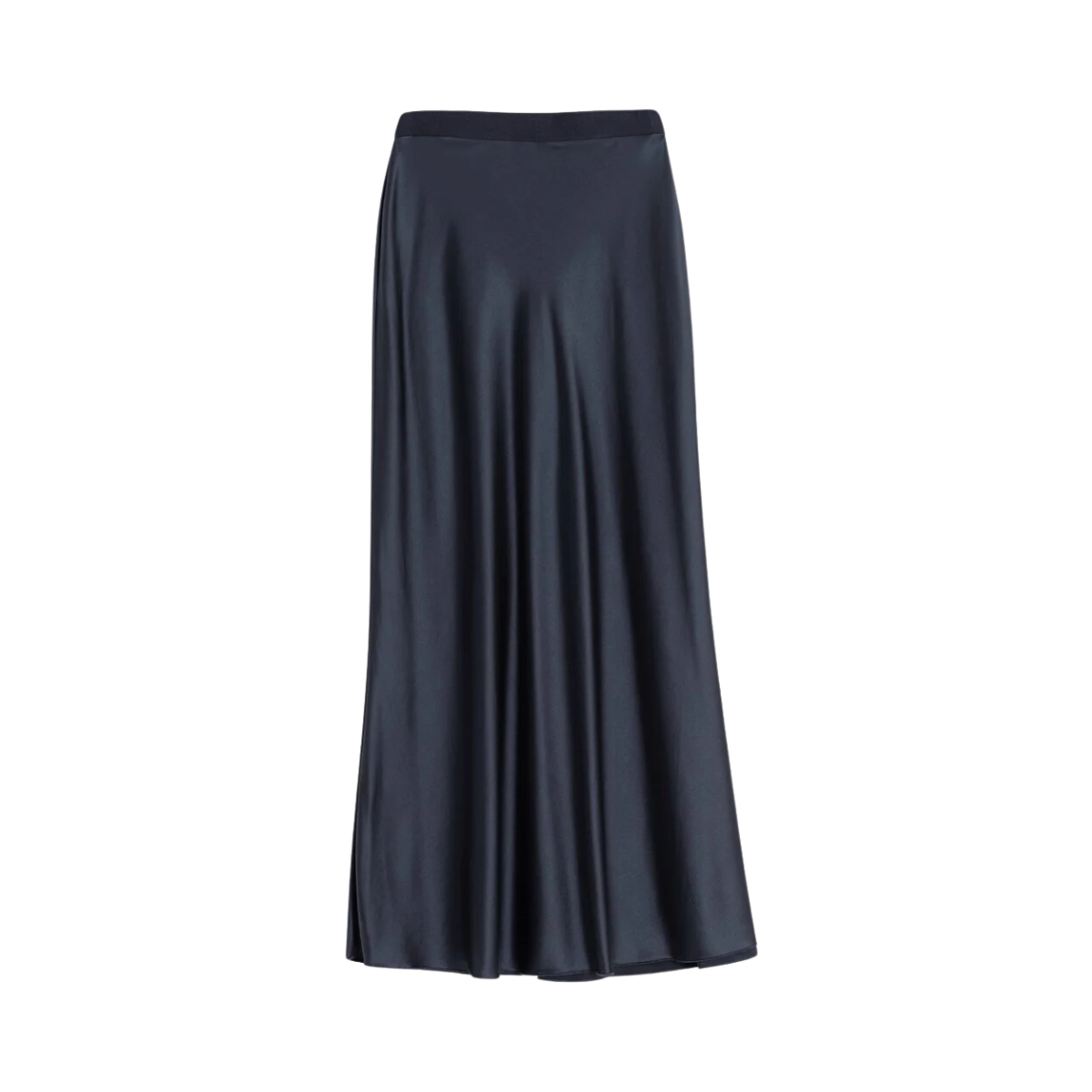 Hana Satin Skirt - Navy