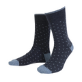 True Dot Ankle Sock - Navy melange