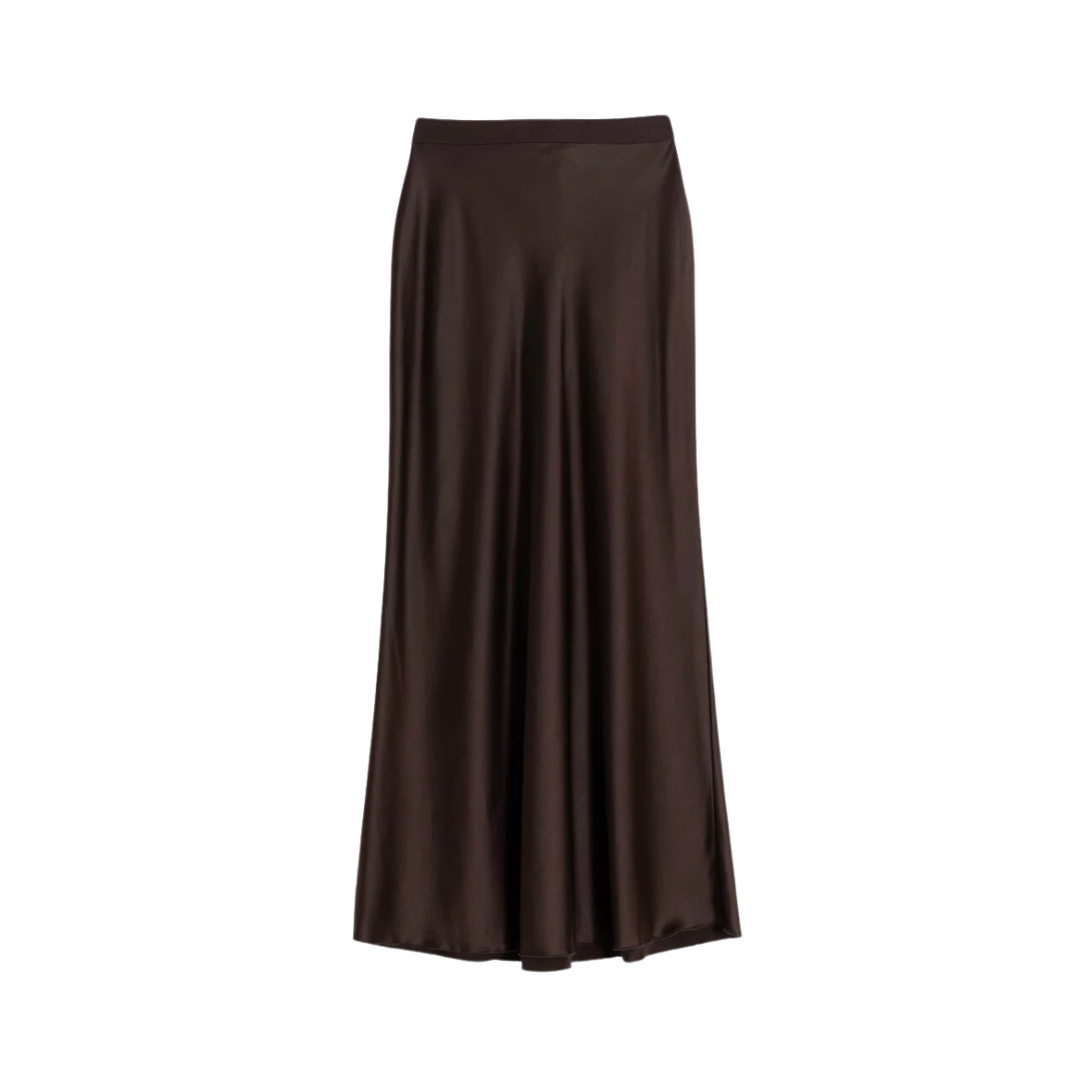 Hana Satin Skirt - Brown