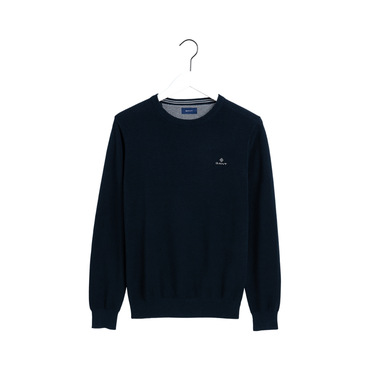 Cotton Pique Crew - Blue