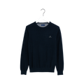 Cotton Pique Crew - Blue