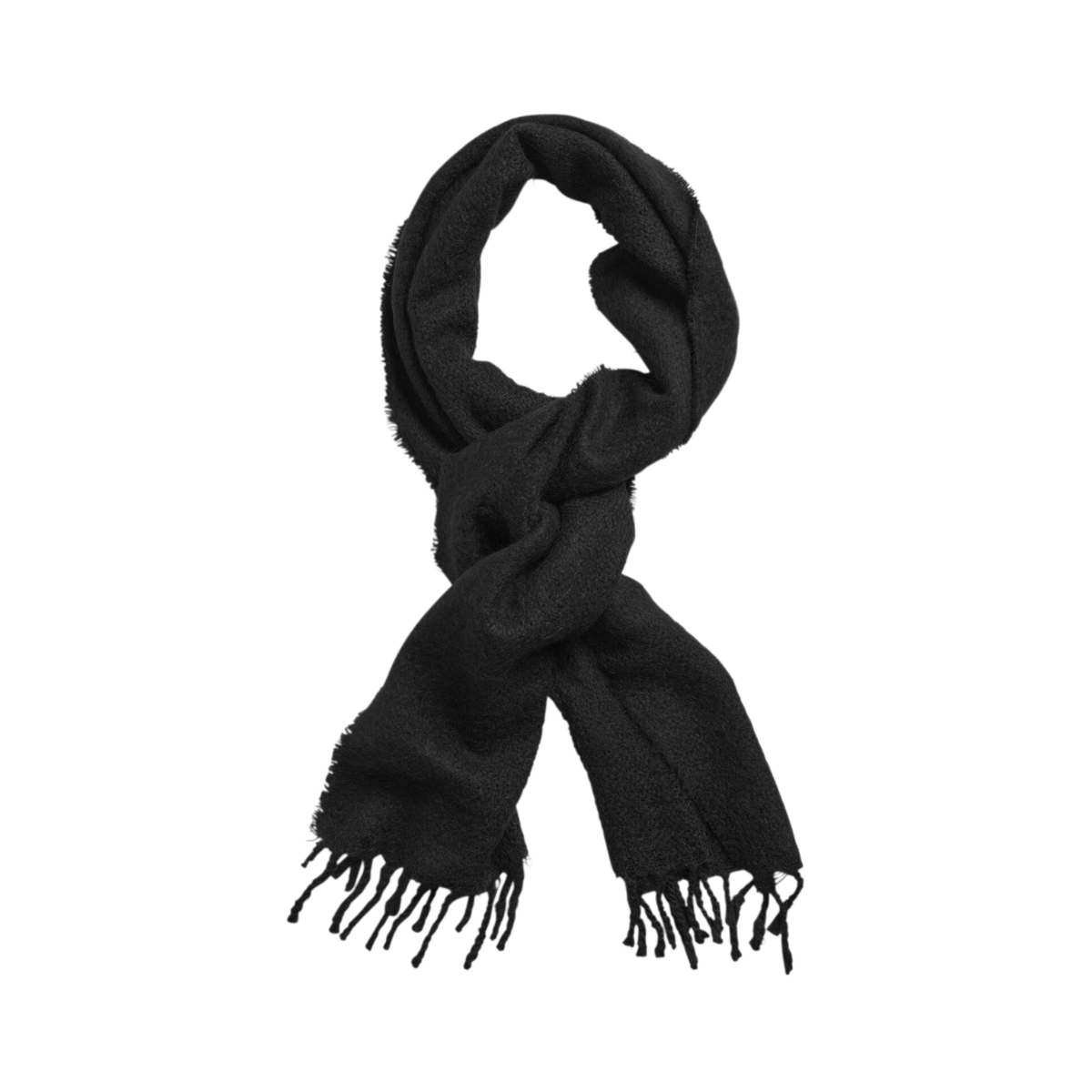 D2. Mohair Scarf - Black