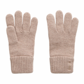 Wool Knit Gloves - Beige