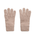 Wool Knit Gloves - Beige