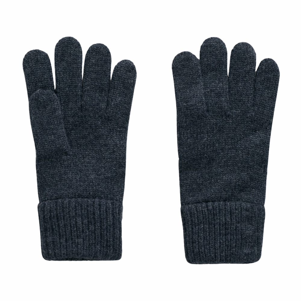 Wool Knit Gloves - Grey