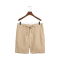 Relaxed Linen DS Shorts - Beige