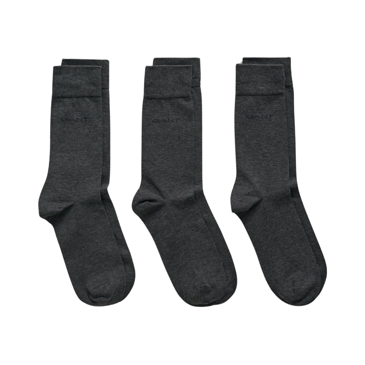 Mercerized Cotton Socks 3-Pack - Grey