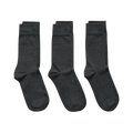 Mercerized Cotton Socks 3-Pack - Grey