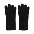 Wool Knit Gloves - Black