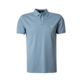 Custom Slim Fit Mesh Polo Shirt - Blue