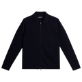 Kaleb Merino Zip Cardigan - Navy