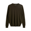 Keane Merino Crew Neck Sweater - Green