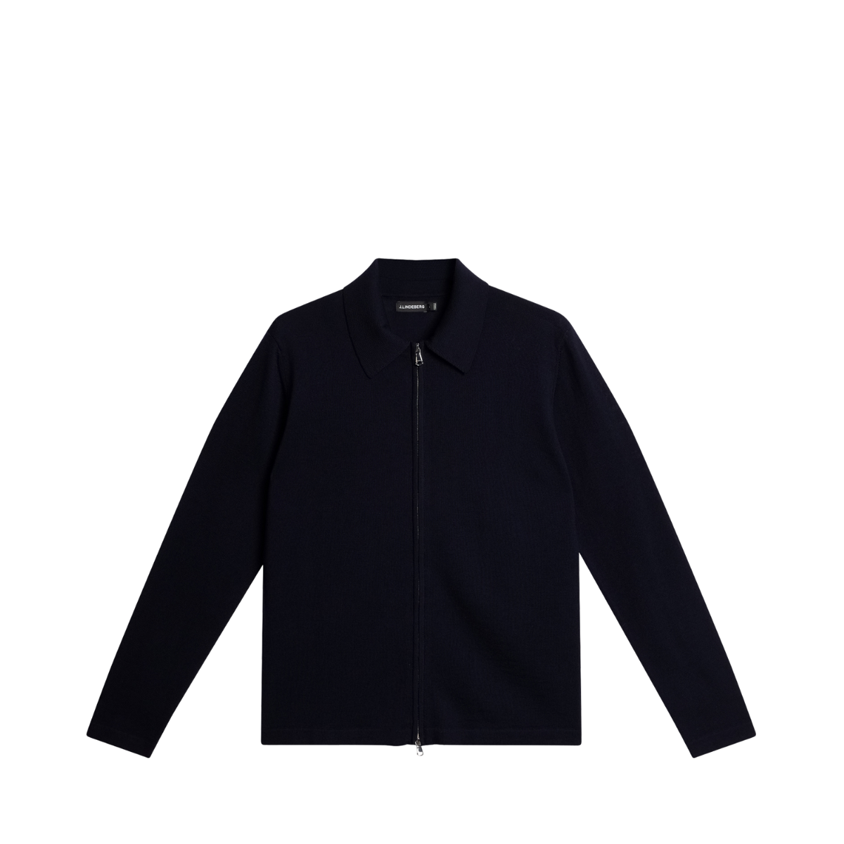 Kaleb Merino Zip Cardigan - Navy