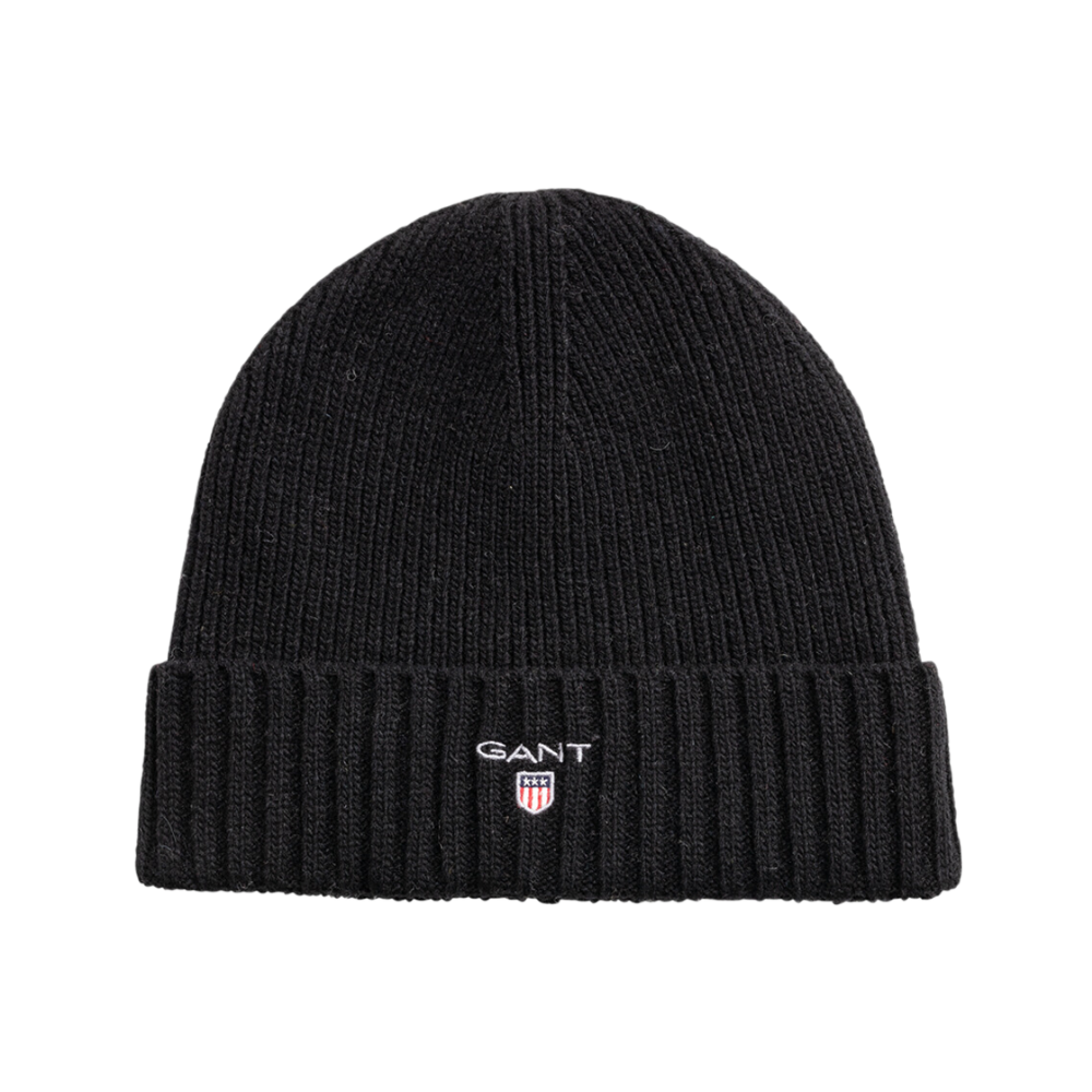 Wool Lined Beanie - Black