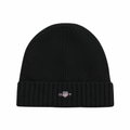 Unisex Shield Wool Beanie - Black