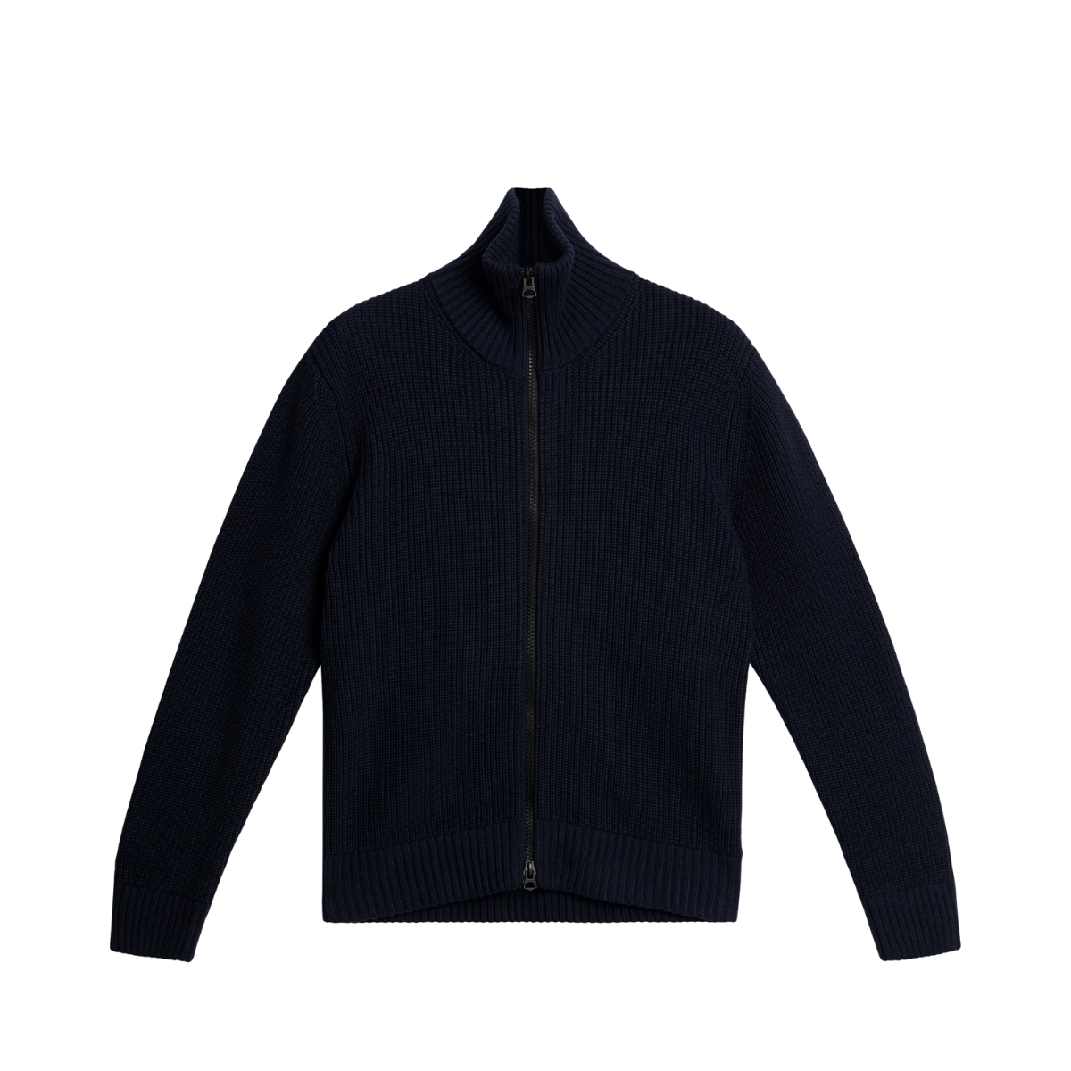 Skyler Wool Blend Zip Cardigan - Navy