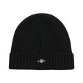 Unisex Shield Wool Beanie - Black