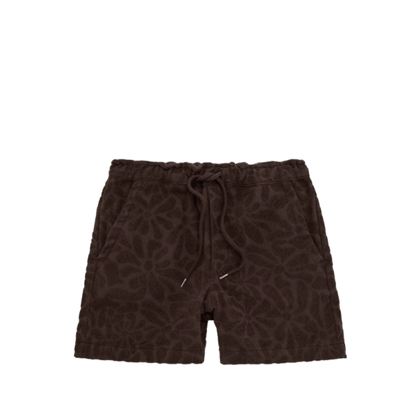 Blossom Terry Shorts - Brown