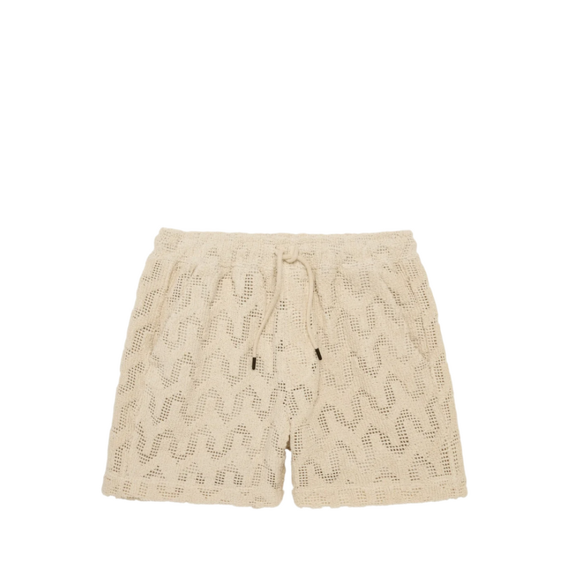 Atlas Crochet Shorts - Beige