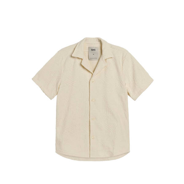 Cream Golconda Cuba Terry Shirt - Beige